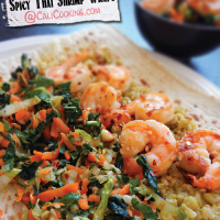 New post @ CaliCooking.com! - Spicy Thai Shrimp Wraps