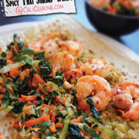 New post @ CaliCooking.com! - Spicy Thai Shrimp Wraps